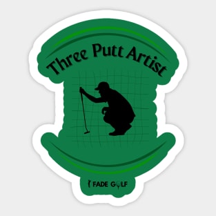 Three Putt Artist Golf Sticker